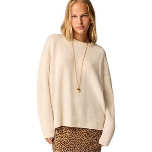 J. Crew Cream Crew Neck Sweater